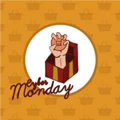 Cyber monday illustration,