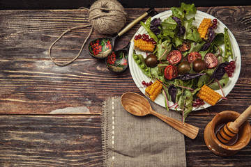 Fresh vegetable salad,healthy food