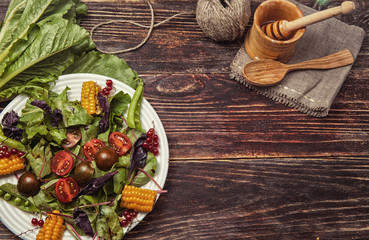 Fresh vegetable salad,healthy food