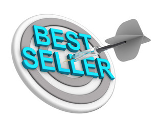 The concept of bestseller sign. 3D illustration.