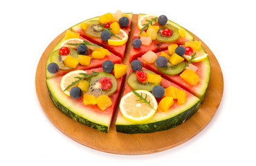 watermelon fruit pizza