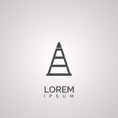 cone sign. icon design