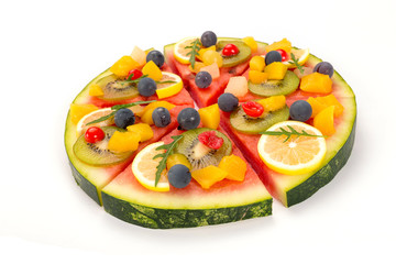 watermelon fruit pizza