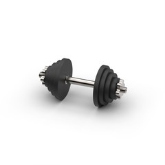 Black dumbbell