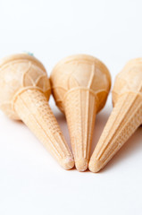 Ice cream shaped high calorie sweet snack