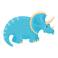 Cartoon dinosaur vector illustration.