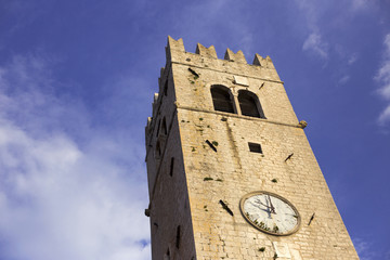 Saint Stephen church's tower in Motovun, Istria - Croatia