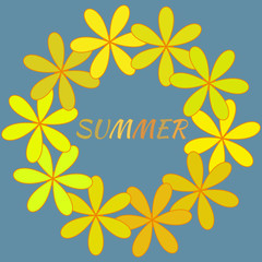Obraz premium Flower geometric sign