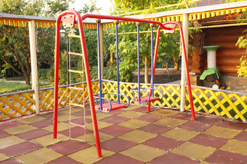 Children playground in park