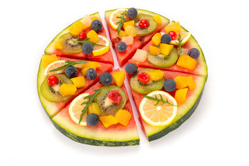 watermelon fruit pizza