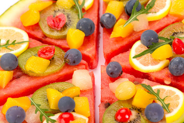 watermelon fruit pizza