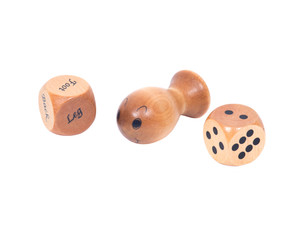 Trigger point massager with cubes separated on white background