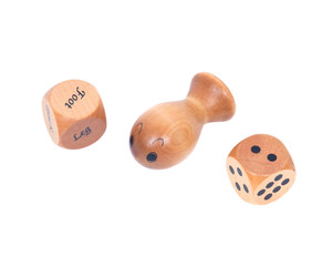 Trigger point massager with cubes separated on white background