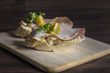 Baguette mit Braten 4