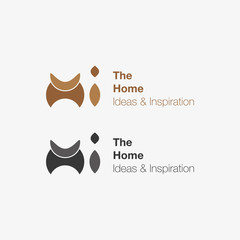 The Home and interior Logo design. Vector logo template. Home ideas and inspiration