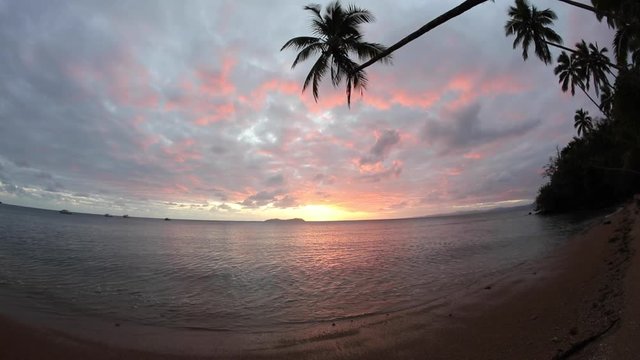 Tropical Beach and Sunset