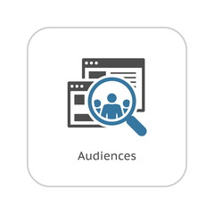 Audiences Icon. Flat Design.