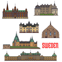 Historic buildings and architecture of Sweden © Vector Tradition