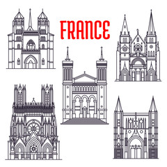Historic buildings and sightseeings of France
