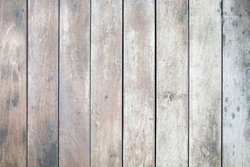 Fototapeta premium Old wall plank in dark tone, Plank several sheets used to make walls, background texture.