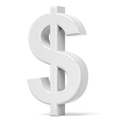 white dollar sign
