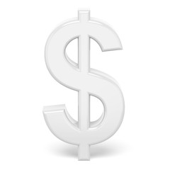 white dollar sign