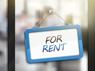 for rent hanging sign