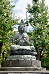 buddha statue at senso-ji temple in Asakusa, Tokyo, Japan