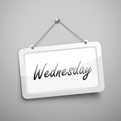 Wednesday hanging sign