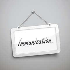 immunization hanging sign