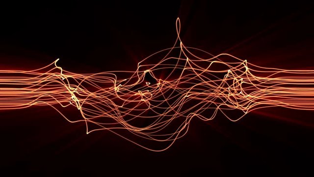 Light Moves 0212: Fractal light strands undulate and flow (Loop).