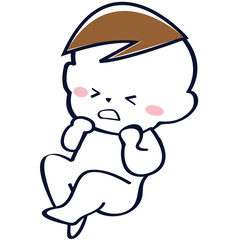 泣く男の子の赤ちゃん