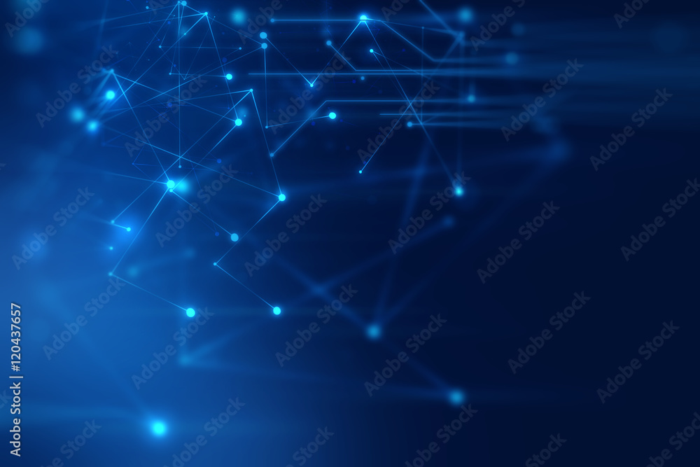 Poster geometric fragment abstract technology background