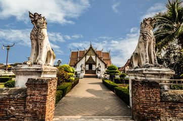Fototapeta premium Wat Phu Mintr in Nan province,Thailand