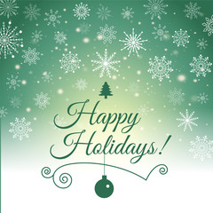 Obraz na płótnie Canvas Happy New Year and Merry Christmas e-card. Vector illustration.