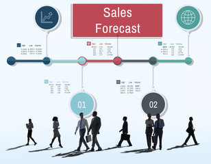 Sales Forecast Strategy Planning Vision Marketing Concept