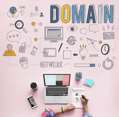 Domain Address Homepage Internet Website Concept