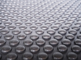 black rubber mat