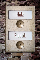 Schild 155 - Holz