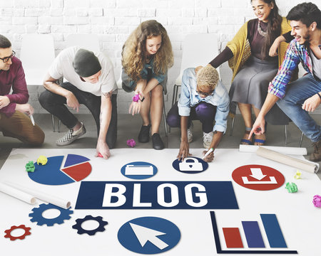Blog Blogging Media Messaging Social Network Media Concept