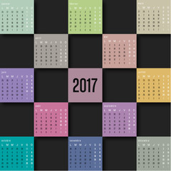 calendrier 2017