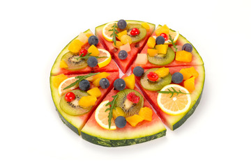 watermelon fruit pizza