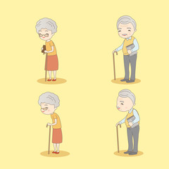 old couple smile to you