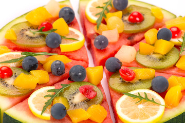 watermelon fruit pizza