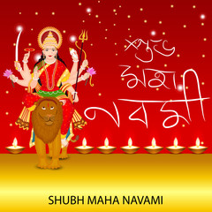  illustration Navratri or Happy Diwali festival.