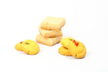 Cookie biscuits fresh baked