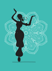 Belly dancer, sketch for your design