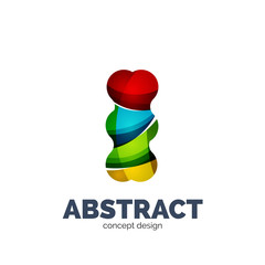 Modern abstract futuristic logo