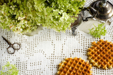 Background for home Economics and needlework. Place for text.