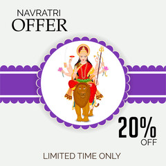  illustration Navratri or Happy Diwali festival  background.